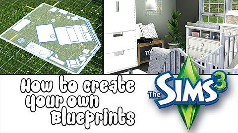 How to: Make custom\your own blueprints in The Sims 3! Add single rooms to your houses.
