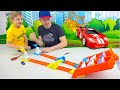 Хот Вилс АКУЛА против МОНСТЕР ТРАКОВ и новый трек Hot Wheels ТОЧНОЕ ПОПАДАНИЕ!! 13+