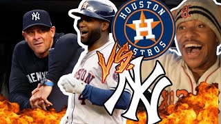 ASTROS OBLITERATE THE YANKEES! || ASTROS VS YANKEES GAME 3 HIGHLIGHTS FAN REACTION [ASTROS WIN!]
