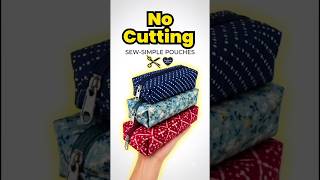 😲 No Measuring, No Cutting – Just Sew This Cute Pouch!👝 Pouch making at home #diy #viral #viralshort