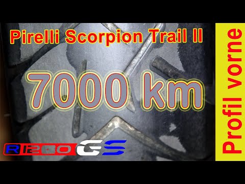 BMW R 1200 GS, Pirelli Scorpion Trail II, 7000 km