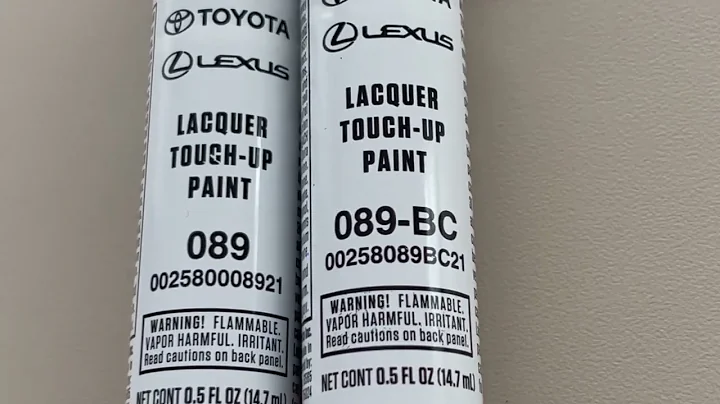 Toyota Touchup Paint Layers