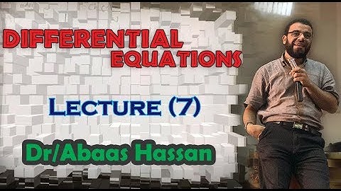 ECED / Differential Equations / lec (7) [LAPLACE TRANSFORM]  Dr/ Abaas Hassan