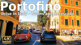 Portofino 4K - Scenic Drive in the Italian Riviera 2022
