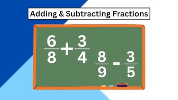 GED Math Lesson 1-4: Adding and Subtracting Fractions