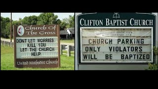 Funny Church Signs that will go to Hell