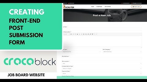 Building an Advanced Frontend Job Listing Form from Scratch | Jetformbuilder | Job Board (Part 3)