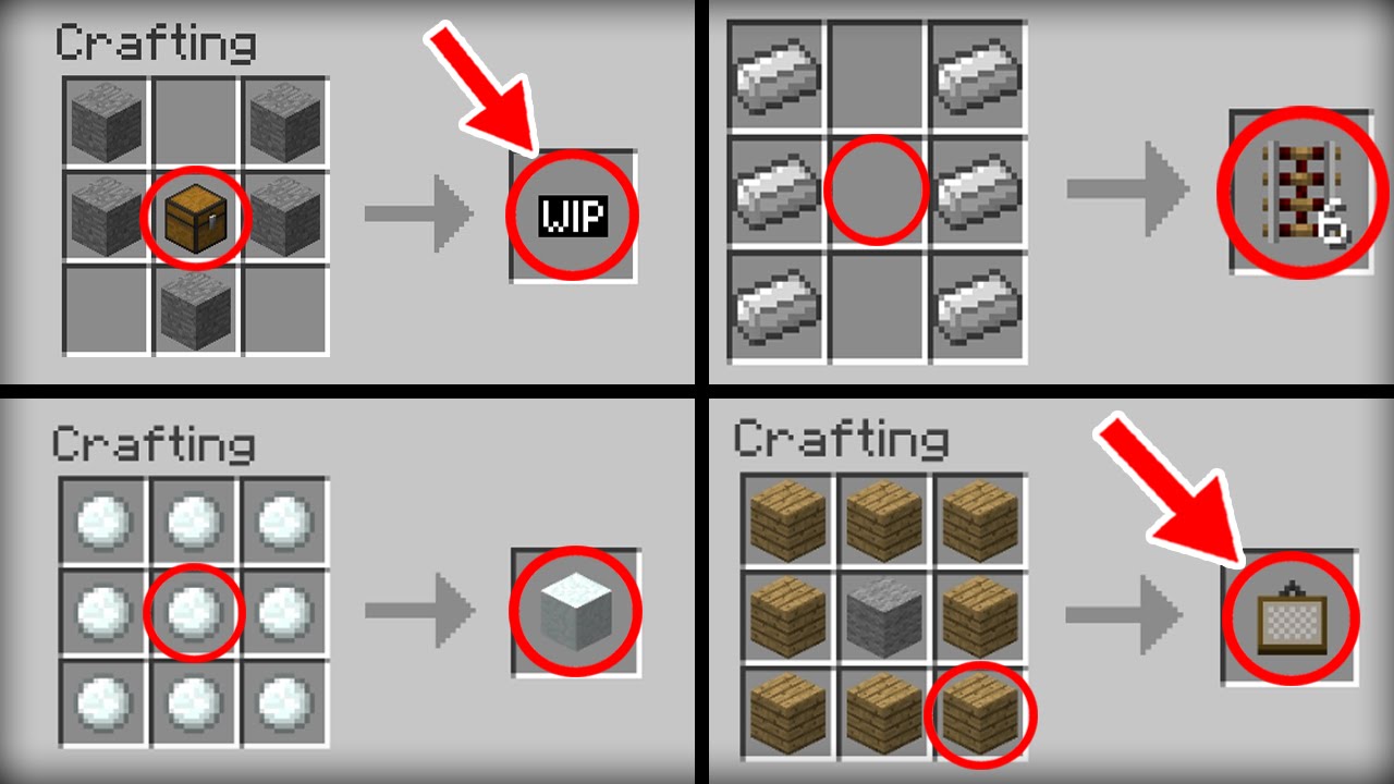 6 Crafting Recipes That Changed in Minecraft - YouTube