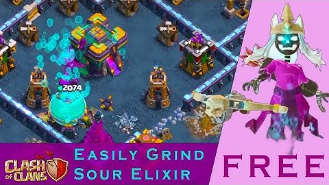 Easily Grind Sour Elixir in the new Clash Of Clans Mashup Madness Event and get FREE LEGENDARY SKIN