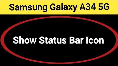 How to show status bar icon, Samsung Galaxy A34 5G me status bar icon Kaise lagaen