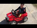 Eymen Akülü arabasıyla OFF ROAD Yapıyor. Battery car for Kids