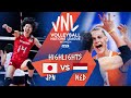 Japan vs. Netherlands - FIVB Volleyball Nations League - Women - Match Highlights, 06/06/2021
