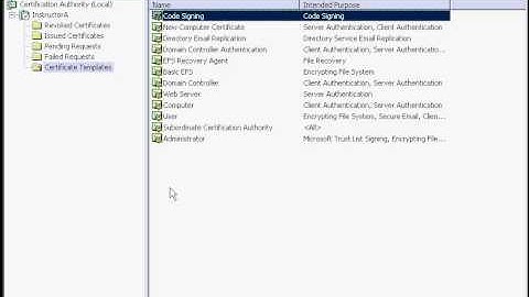 Certificate Authority Practice on Windows Server 2003