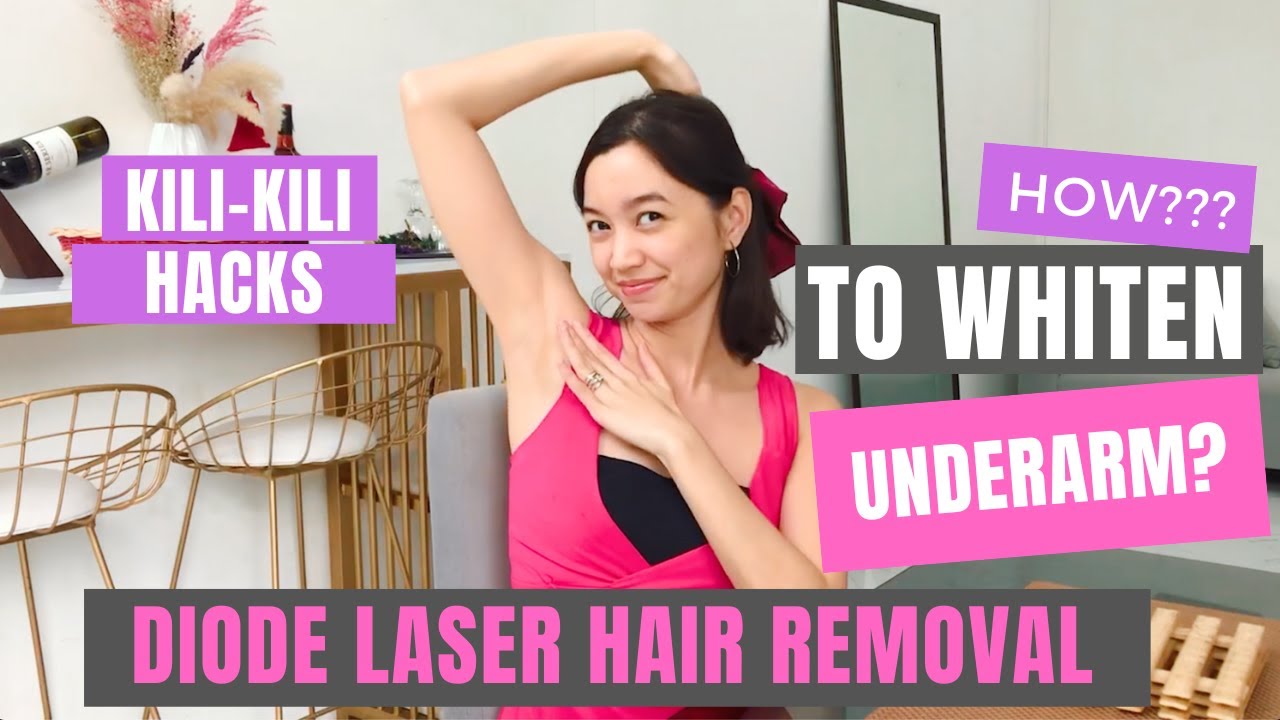 Diode Laser Hair Removal How to whiten your underarm YouTube