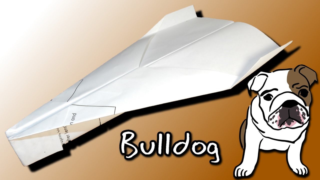how-to-make-a-paper-plane-snub-nosed-bulldog-youtube