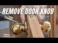 How to disassemble door knob for beginners