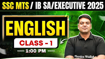 IB SA/Executive English Class 2025 | English Most Expected Questions | SSC MTS English By Vivek Sir