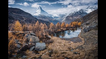 Fascination with Matterhorn, 4K scenic drone, GoPro video