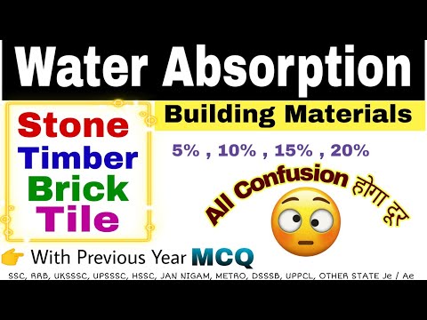 Water Absorption Capacity | Stone | Brick | Timber | Tile