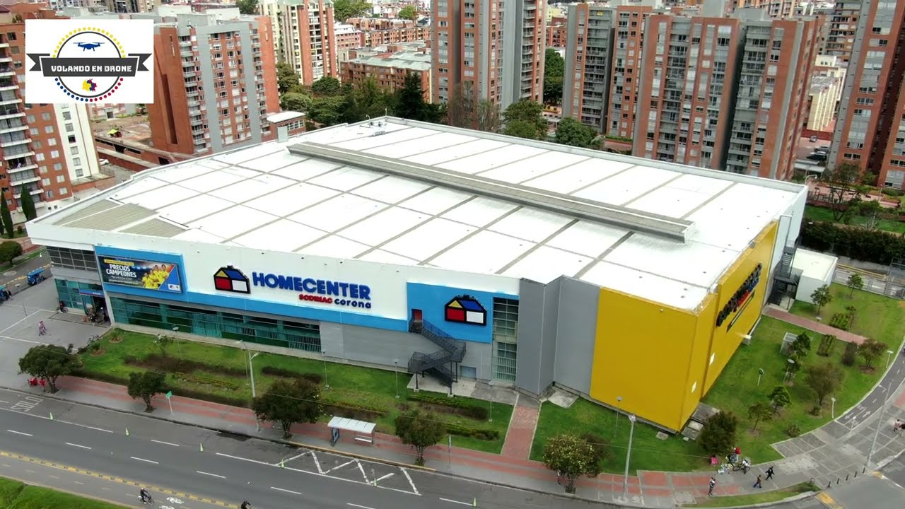 VOLANDO EN DRONE 4K - HOMECENTER CALLE 153 CON AV  CRA  9