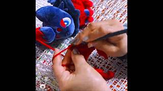 ポケモンのゾロアのぬいぐるみに可愛い衣装を編む #かぎ針編み #ハンドメイド #手作り
