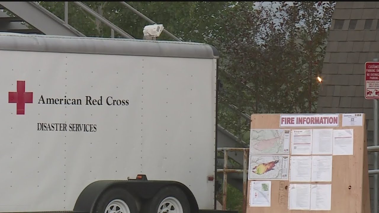 Red Cross Opens New Shelters As Caldor Fire Explodes In Size - YouTube