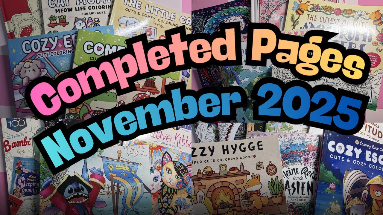 Раскраски завершены в ноябре 2025 года 💗💜💗 Это самое большое количество раскрасок, которое я сдел...