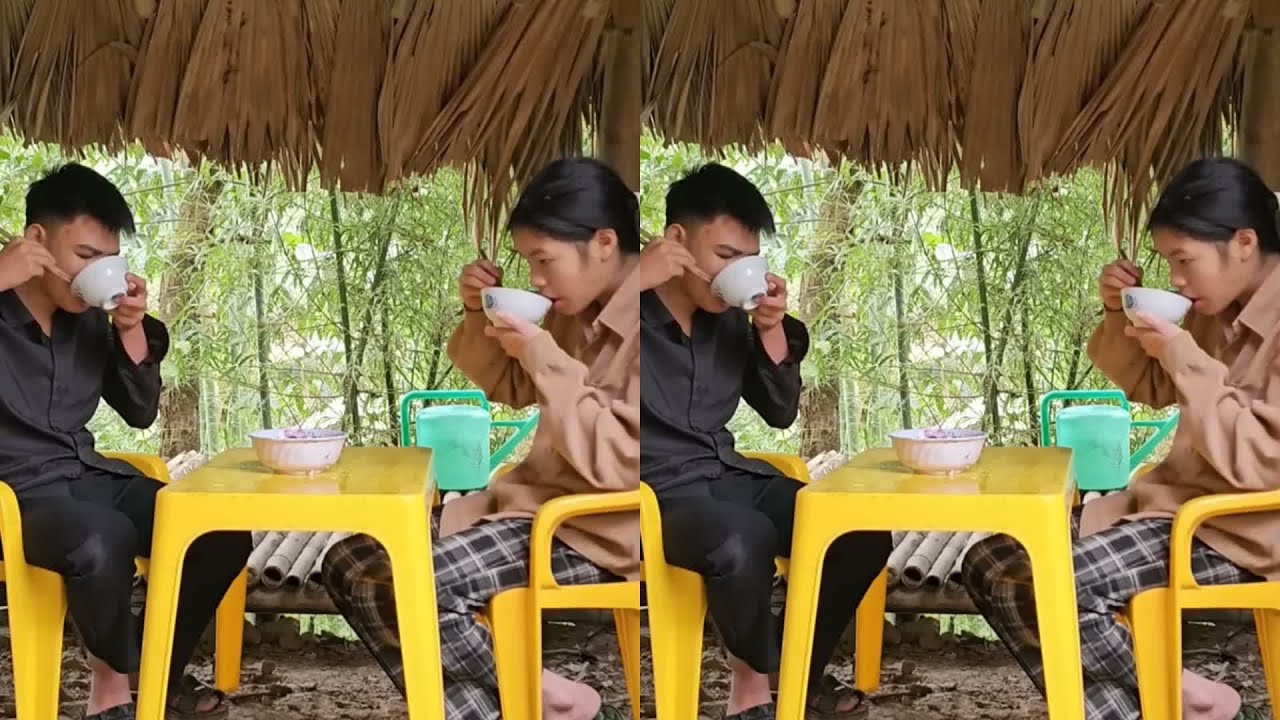 小雪今天沒有走，到村里賣菜回家建造房子 