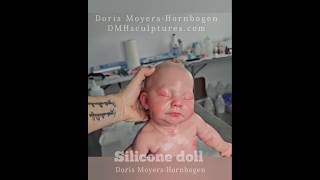 1 of the dolls I am currently painting #dorismoyershornbogen #siliconebaby #dmh #doll