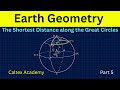 The Shortest Distance Between Two Points on the Great Circles
