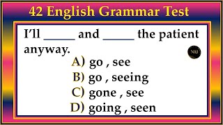 42 Grammar Quiz | English Mixed Test | English All Tenses Mixed Quiz | No.1 Quality English
