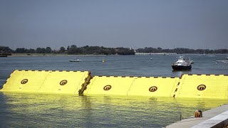 Venecia pone a prueba sus barreras artificiales para evitar inundaciones