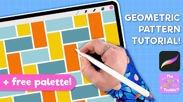 Hoe maak je een klassiek visgraatpatroon in Procreate | Eenvoudige tutorial voor geometrisch ontwerp