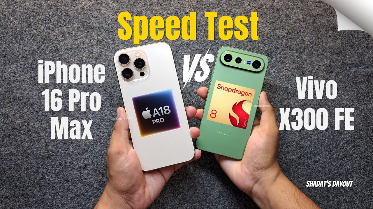 Vivo X300 FE vs iPhone 16 Pro Max Speed Test – Which smartphone is