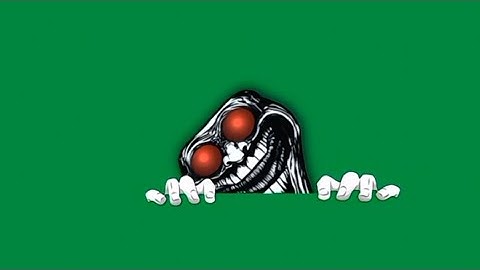 Troll face green screen template | Troll face template