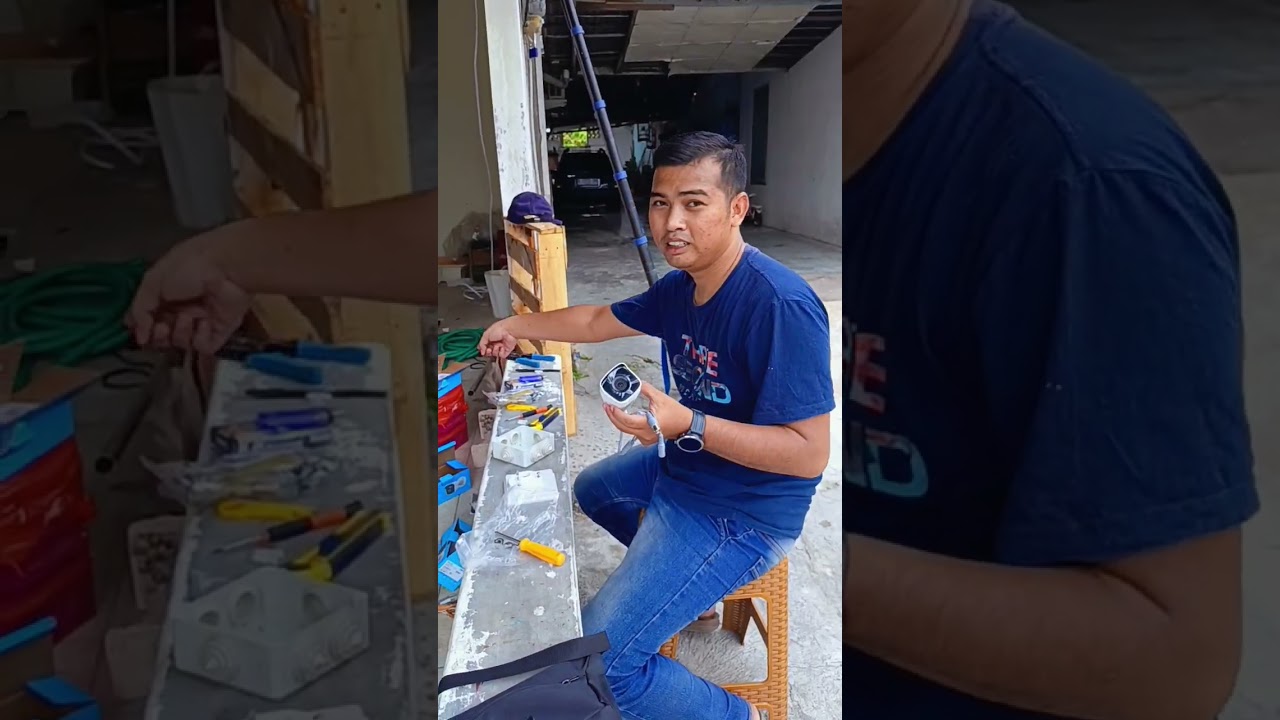 tutorial pemasangan cctv outdoor DVR. 