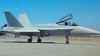 1970S Northrop Yf-17 Military Jet Airshow Demonstration Stock Video Footage