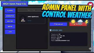 Admin Panel System with Weather Control | Roblox