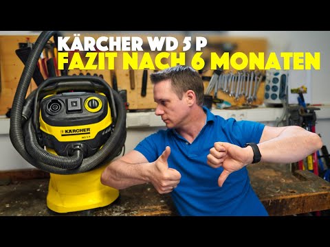 Kärcher Sauger WD 5 P Test und Fazit nach 6 Monaten Nutzung für Hobby/ Werkstatt - deutsch