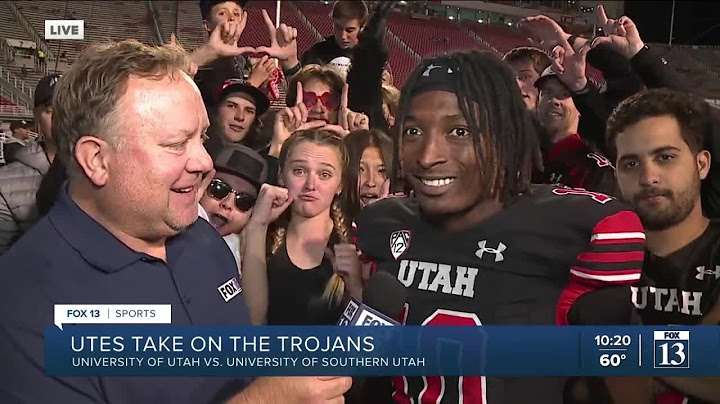 Fans, players celebrate Utah's upset win over No. 7 USC
