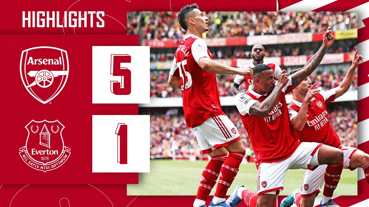 Download HIGHLIGHTS | Arsenal vs Everton (5-1) | Martinelli, Nketiah, Cedric, Gabriel, Odegaard