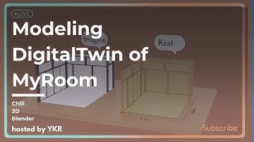 【Making DigitalTwin of MyRoom】part.1 modeling MyRoom【Blender】