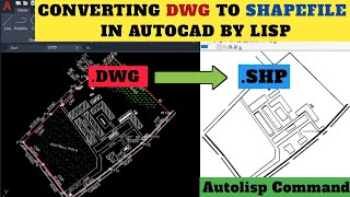 DWG to Esri SHAPEFILE in AutoCad by lisp || #autocad #autolisp