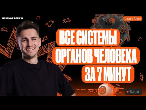 Все системы органов человека за 7 минут | ОГЭ по биологии | 100балльный