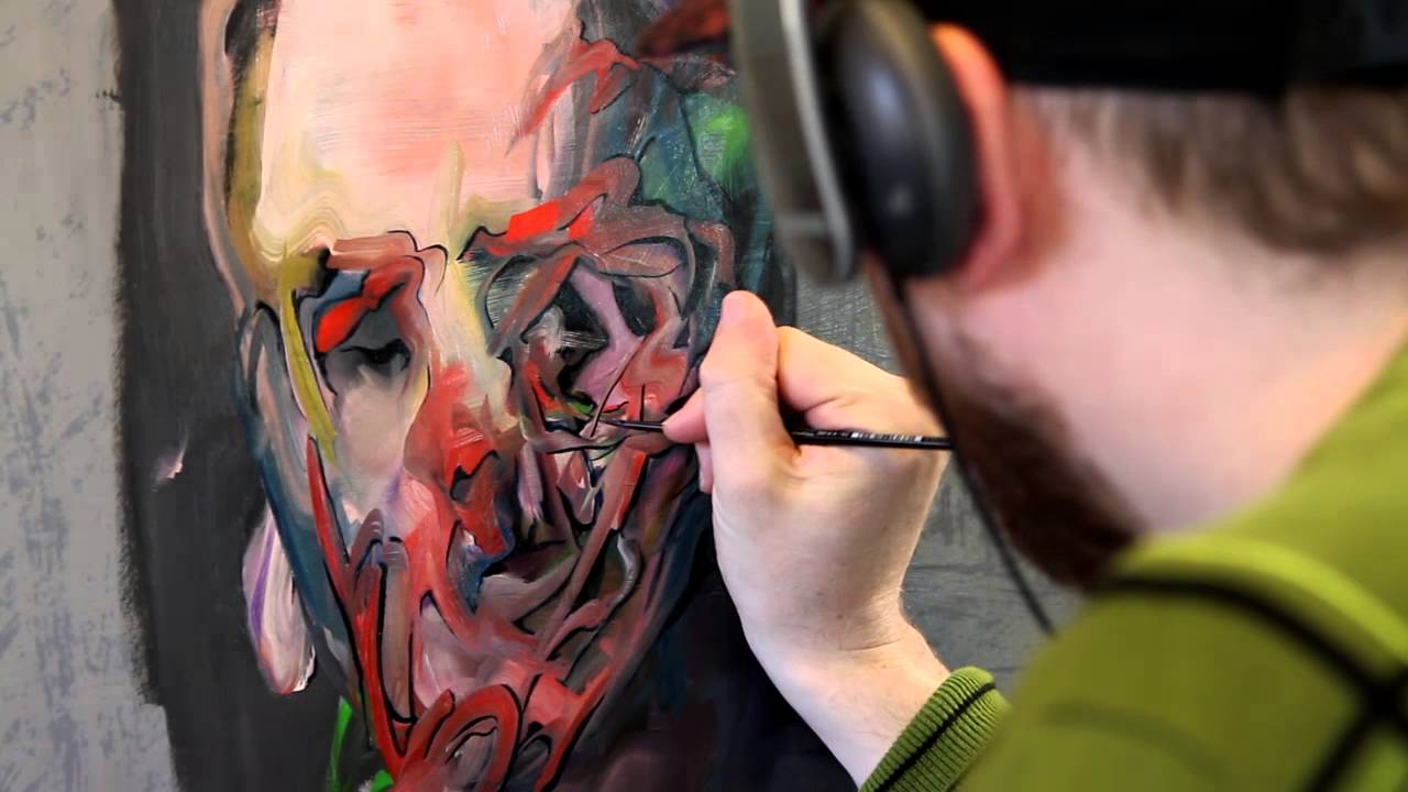 Oil Painting Timelapse - Abstract Portraiture - YouTube