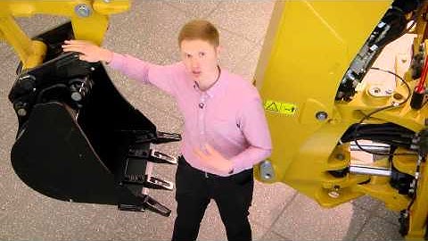 Cat® Backhoe Loader F Series Walkaround (Side-Shift) - English