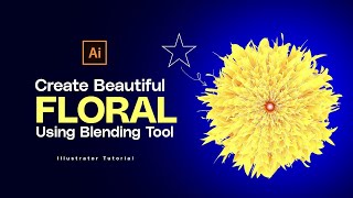 Adobe Illustrator Tutorial: How To Create Beautiful  Floral Vector in Illustrator Using Blend Tool