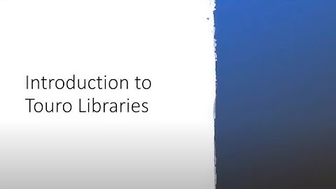 TCL Health Sciences Library Orientation (33 minutes)