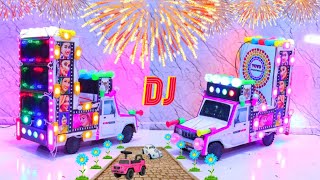 How to make mini truck at home | mini dj loading | cardboard mini dj truck | mini dj for home | dj