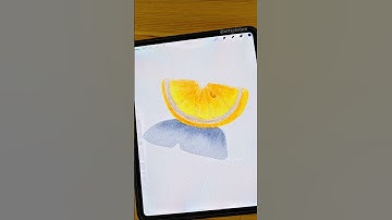 Lemon Slice 🍋 #procreate #shorts #art #watercolor